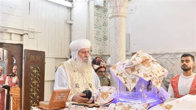 الأنبا ماركوس باحتفالات القديس ماري جرجس: الصبر كلمة السر وراء الزواج الناجح