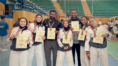 لاعبات نادى الصيد يحصدن الميدالية البرونزية بالدوري الممتاز للكاراتيه أنسات كاتا