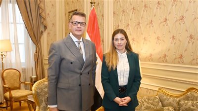  النائب طارق رضوان يلتقي سلين أومارت عضو البرلمان الأوروبي بـ مجلس النواب