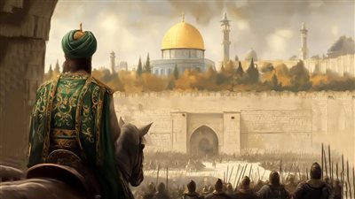 ذكرى أول صلاة جمعة بعد تحرير القدس وغسل المسجد الأقصى بماء الورد