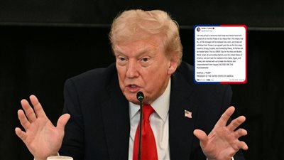 ترامب يعلن انتهاء حرب الإبادة ضد غزة.. إسرائيل تنسحب خلال 24 ساعة.. وتسليم الأسرى يوم الإثنين