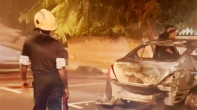 هزار غشيم.. إشعال النيران فى 4 سيارات بالتجمع الأول على سبيل المزاح