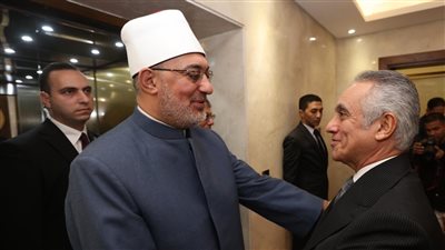 وزير العدل يستقبل مفتي الجمهورية للتهنئة بتوليه منصبه