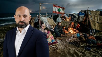 علي جوزو: مصريون في لبنان لجأوا للتخييم على الشواطئ هربًا من قصف الاحتلال 