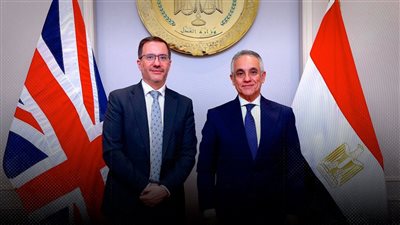 التعاون المستقبلي بالطب الشرعي.. وزير العدل يستقبل سفير المملكة المتحدة بالقاهرة